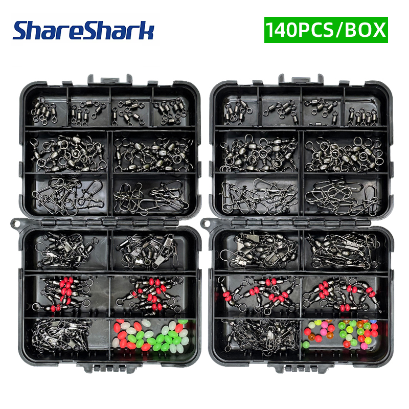 Fishing Lure Box - ShareShark 140Pcs Fishing Accessory Set, Lure