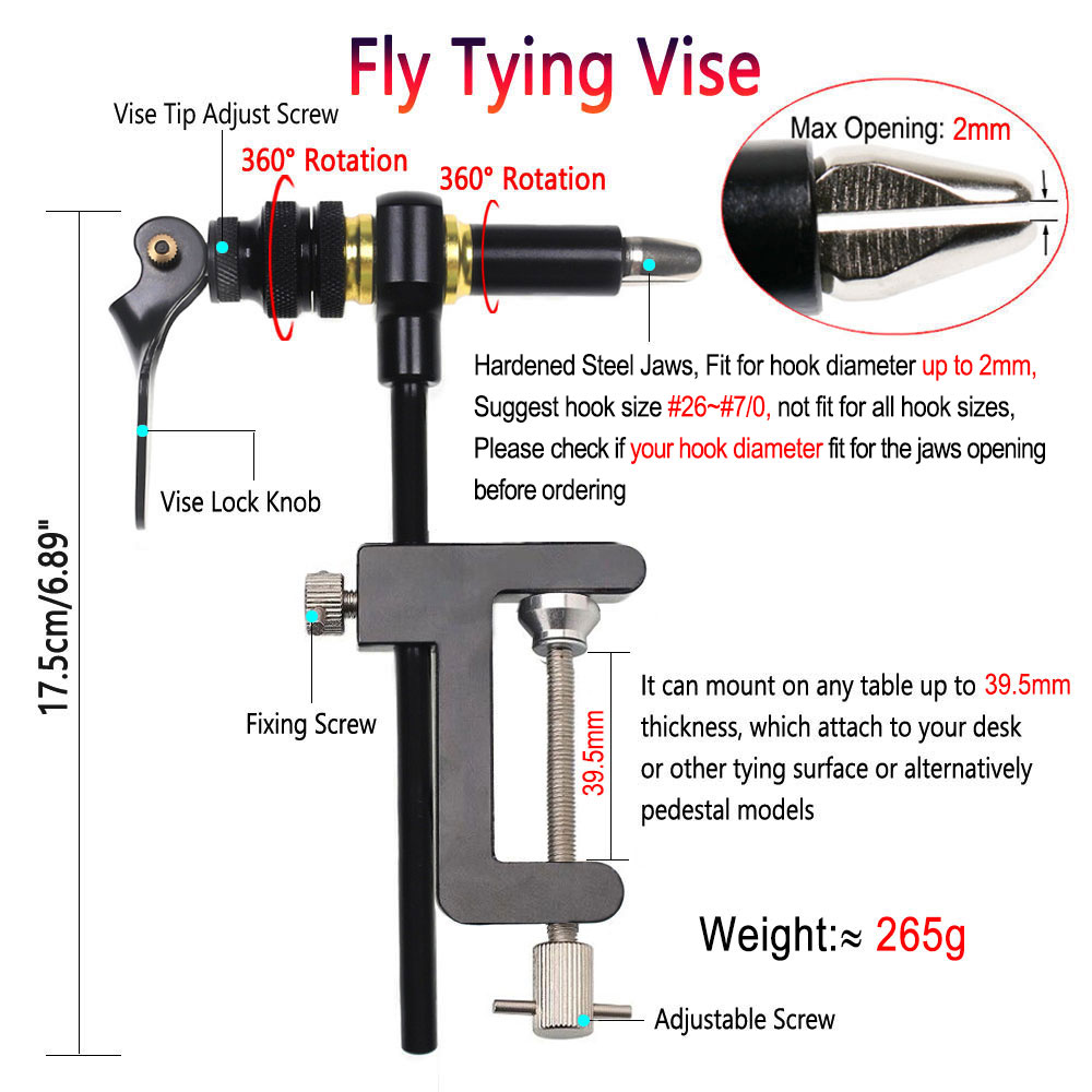 1PC 360° Rotation C-Clamp Fly  - огляд і ціна Fishing Lure Kit