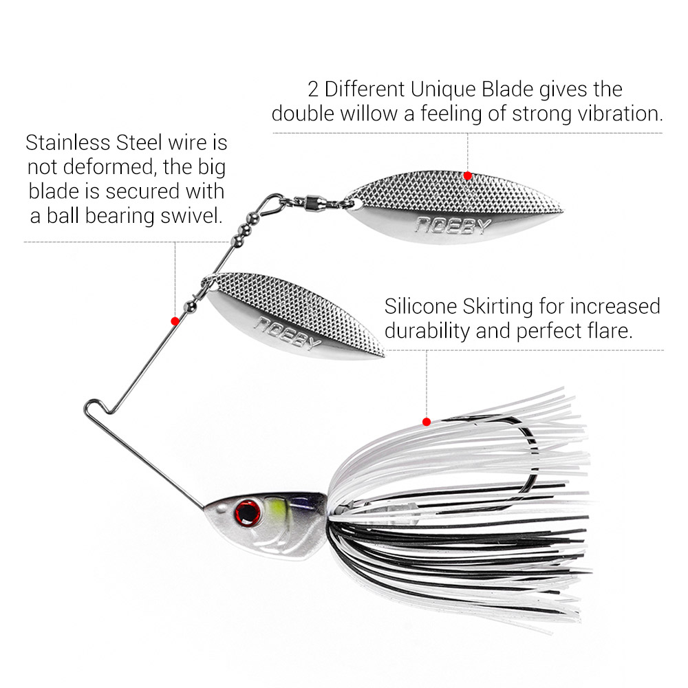 Noeby Spinnerbait 10.5g 14g 21 - огляд і ціна Fishing Lure Swimbait