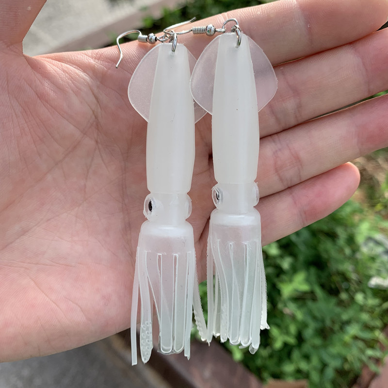 Noctilucence/Color Tube Squid  - огляд і ціна Fishing Lure Soft Plastic