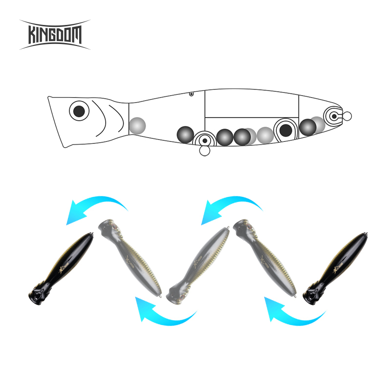 Kingdom Floating Popper Fishin - огляд і ціна Fishing Lure Popper
