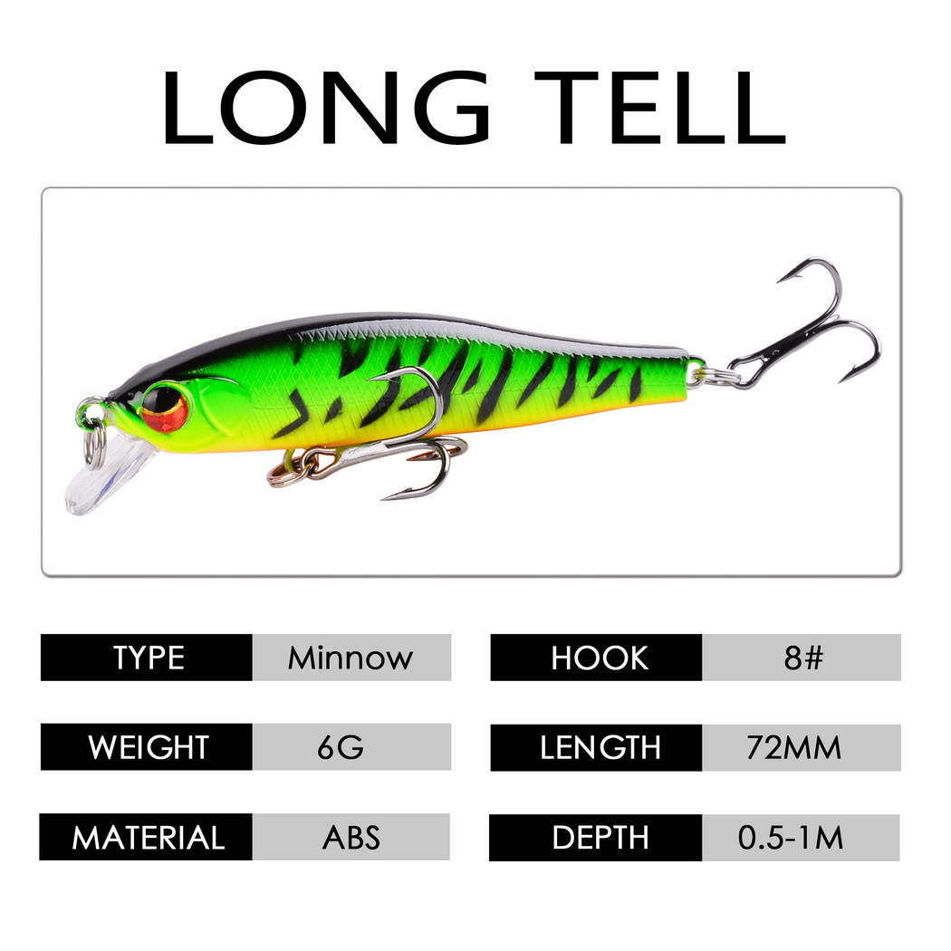 New Long Cast Floating Minnow  - огляд і ціна Fishing Lure Kit