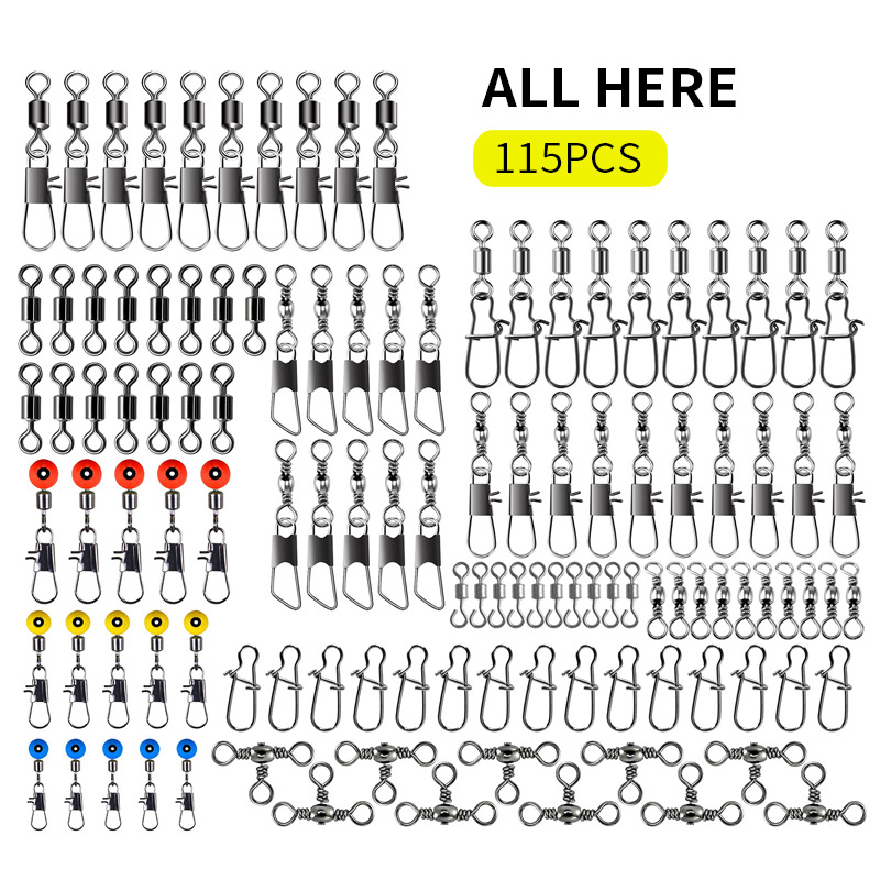 115pcs Fishing Swivel Connecto - огляд і ціна Fishing Lure Kit