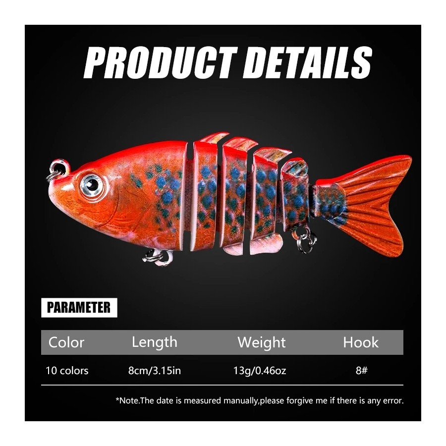 1PCS 8cm 13g Lifelike Fishing  - огляд і ціна Fishing Lure Popper