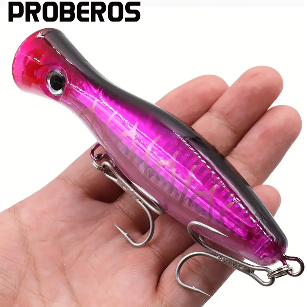 PROBEROS 1pc 13cm 43g Popper F - огляд і ціна Fishing Lure Popper