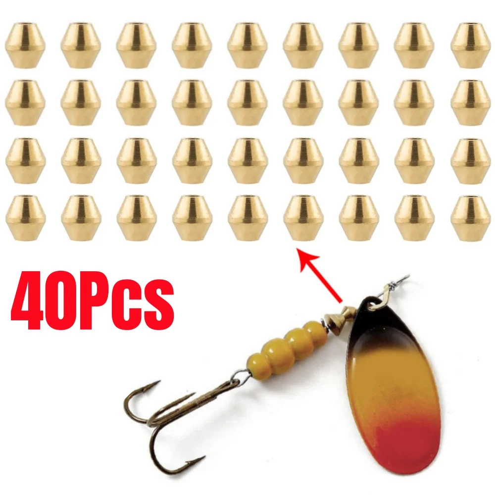 40pcs DIY Lure Brass Fishing B - огляд і ціна Fishing Lure Spinner
