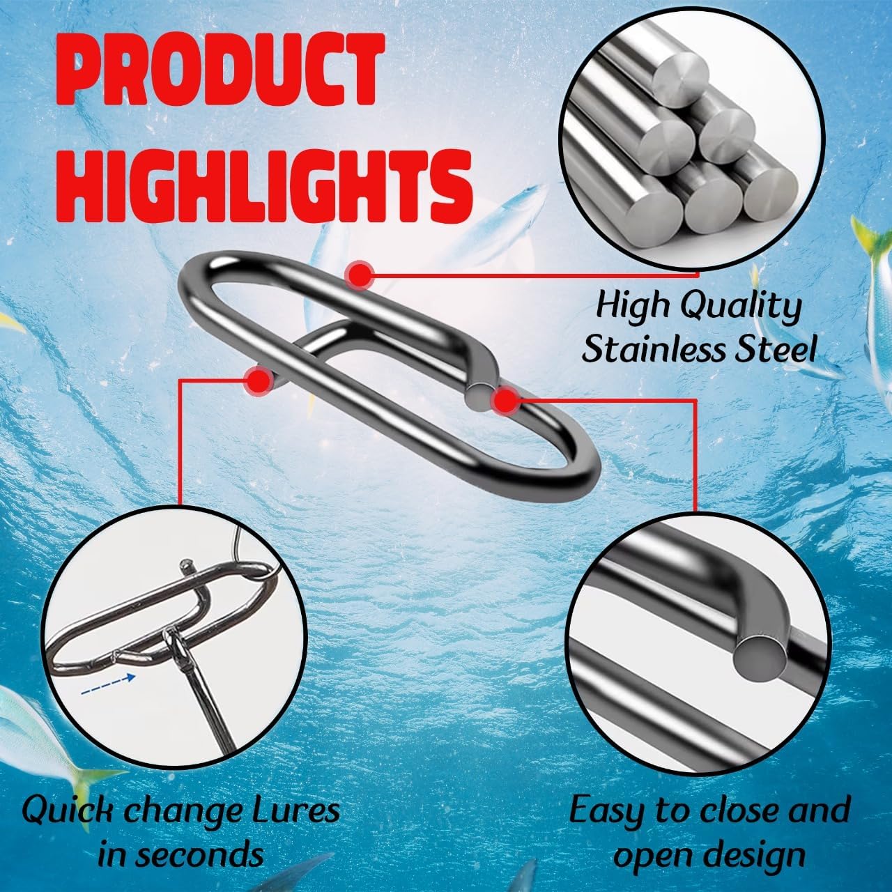 9KM Fishing Snap Kit 110pcs Po - огляд і ціна Fishing Lure Kit