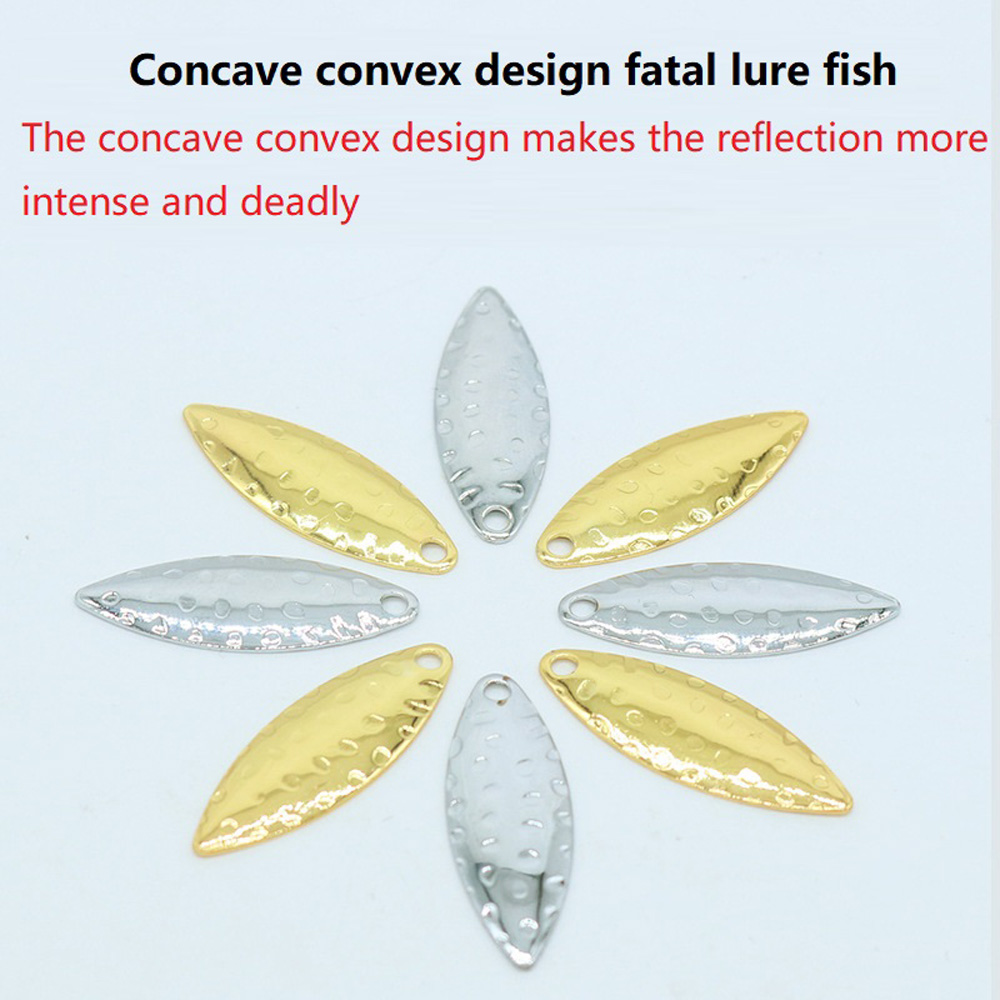 10Pcs/lot Willow Leaf Sequin P - огляд і ціна Fishing Lure Spinner