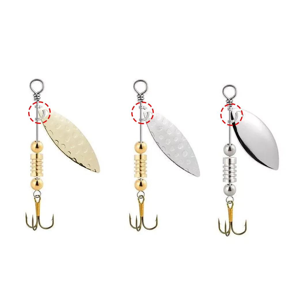 100pcs Fishing U Shaped Fixed  - огляд і ціна Fishing Lure Spinner